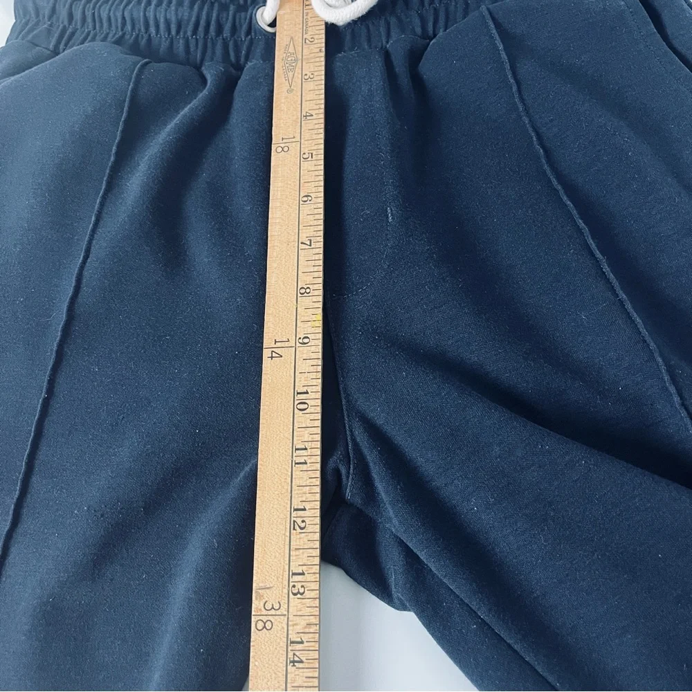 Puma x AMI Paris Navy Track Pants Zip Ankle Drawstring Joggers Womens L - Picture 12 of 14